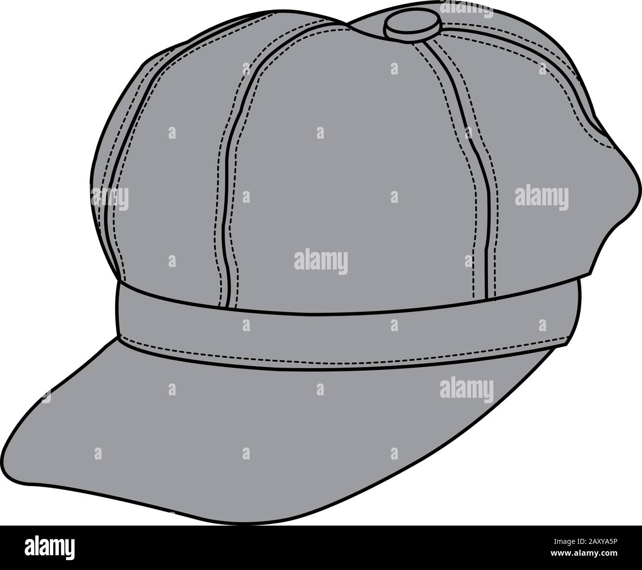 illustration vectorielle newsboy cap Illustration de Vecteur