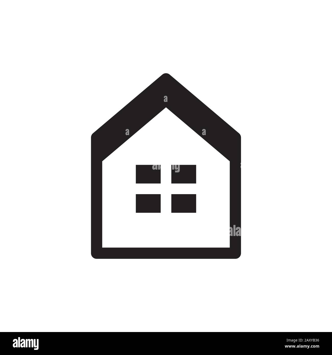 accueil , illustration de l'icône vecteur de maison Illustration de Vecteur