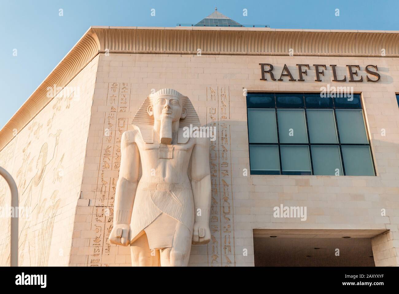 29 novembre 2019, Dubaï, Émirats arabes Unis : extérieur dans le style égyptien du centre commercial WAFI Banque D'Images