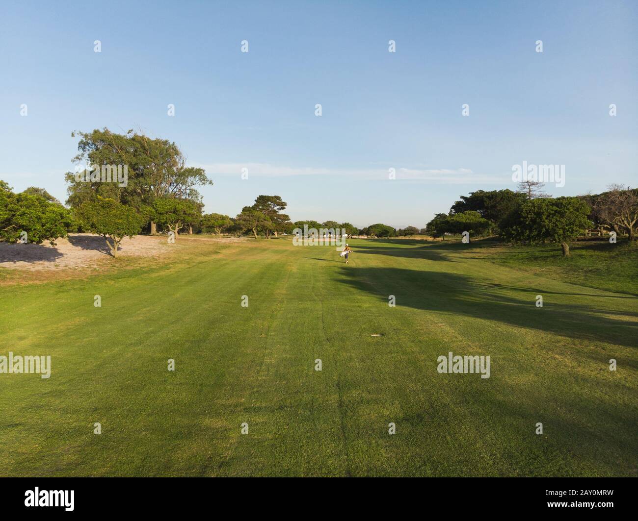 Sur le terrain de golf Banque D'Images