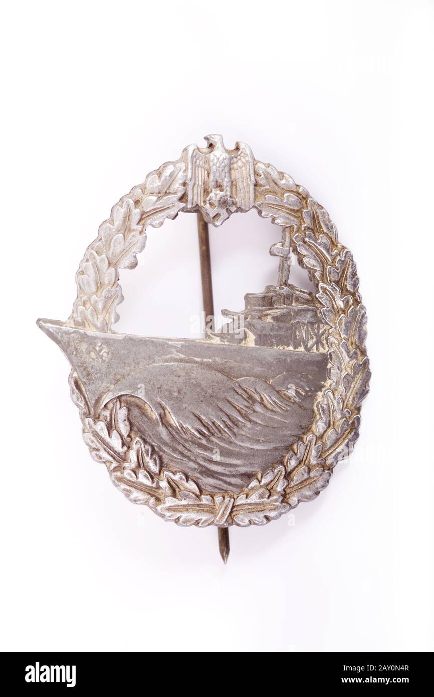 Insigne de guerre Destroyer - deuxième guerre mondiale Banque D'Images