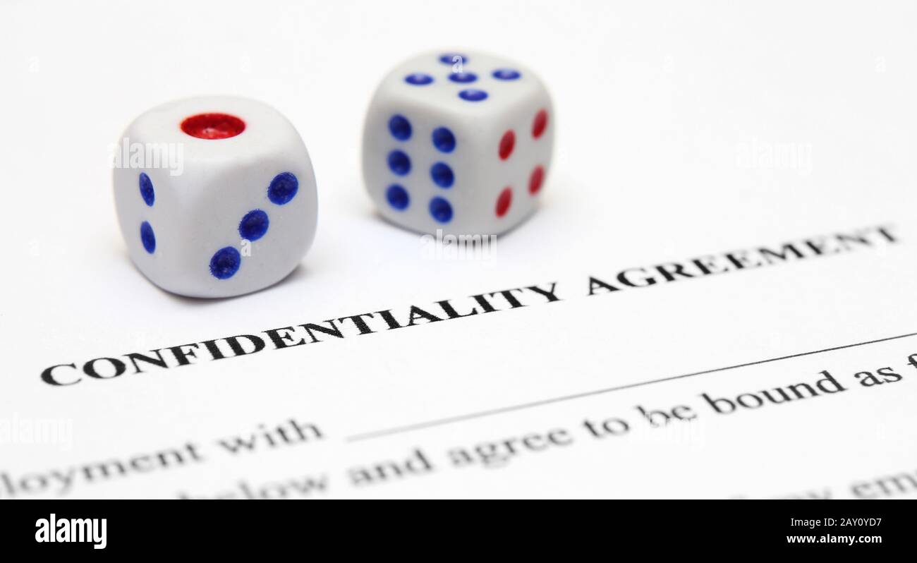 Accord de confidentialité Banque D'Images