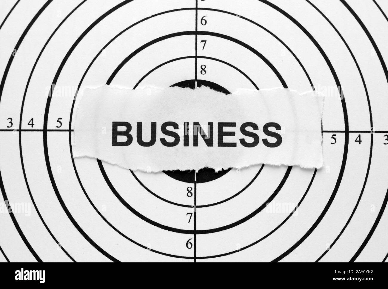 Objectif commercial Banque D'Images