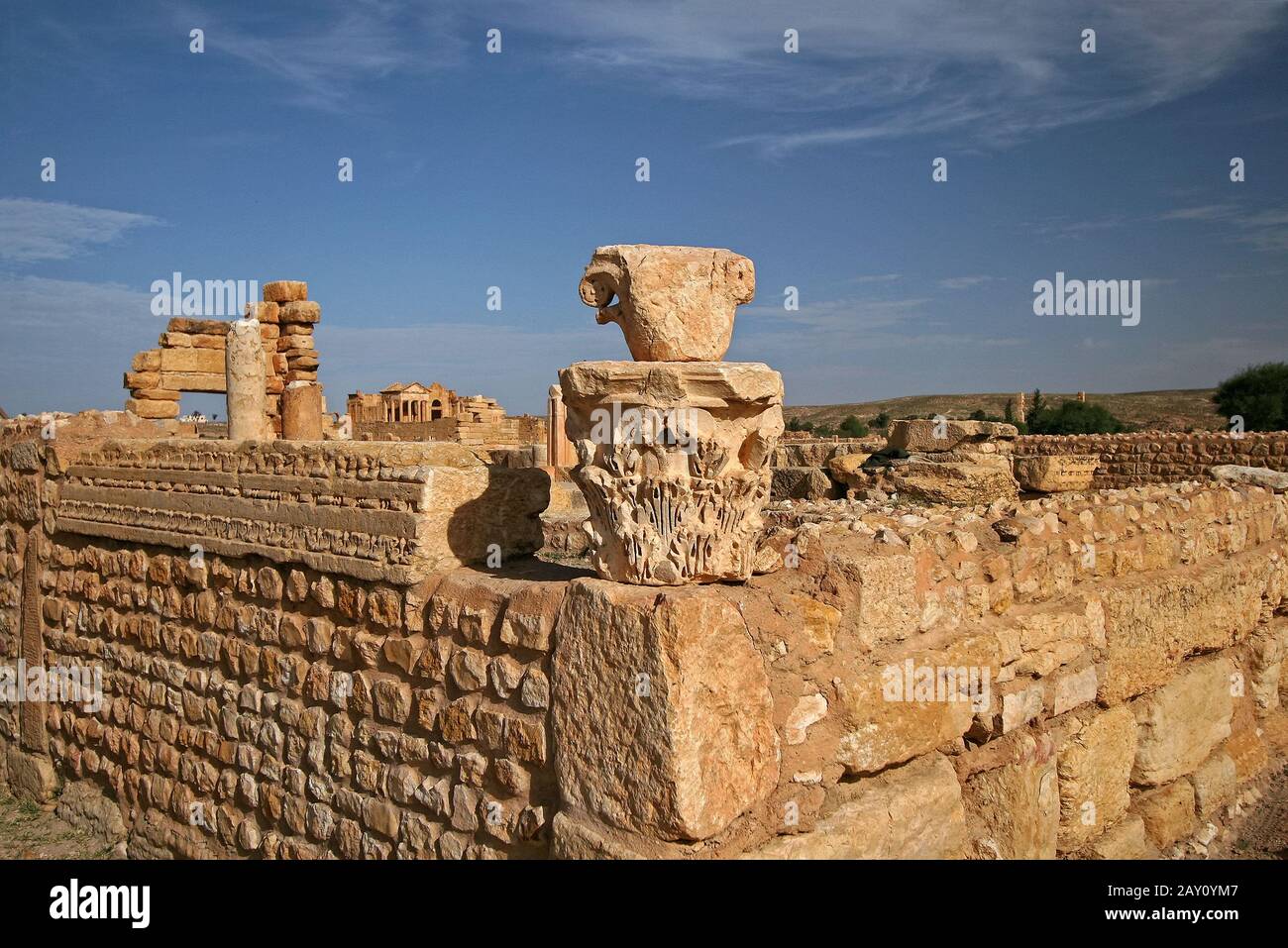 Dougga, Tunisie Banque D'Images