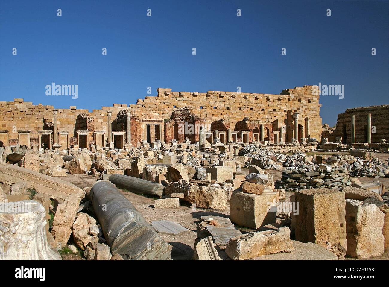 Leptis Magna, Libye Banque D'Images