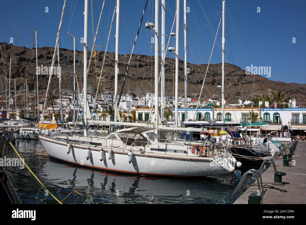 Gran Canaria, Port de Mogan Banque D'Images