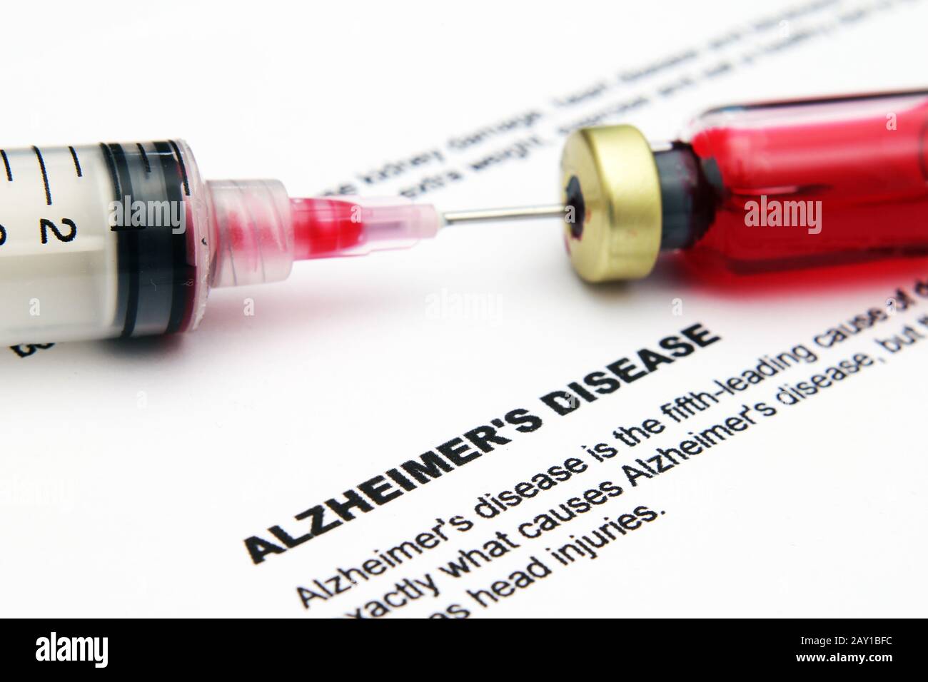La maladie d'Alzheimer Banque D'Images