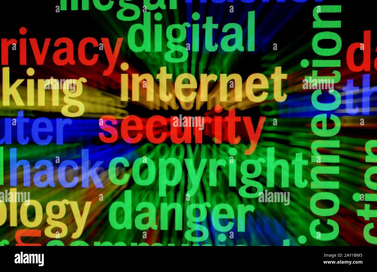 Droits d'auteur sur la sécurité Internet Banque D'Images