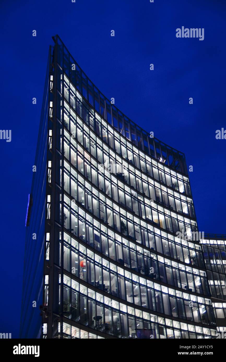 Tour de bureaux de Sanofi-Aventis, Potsdamer place, Berl Banque D'Images