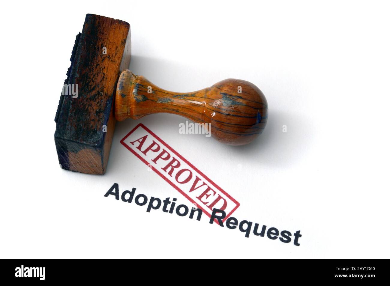 Demande d'adoption Banque D'Images
