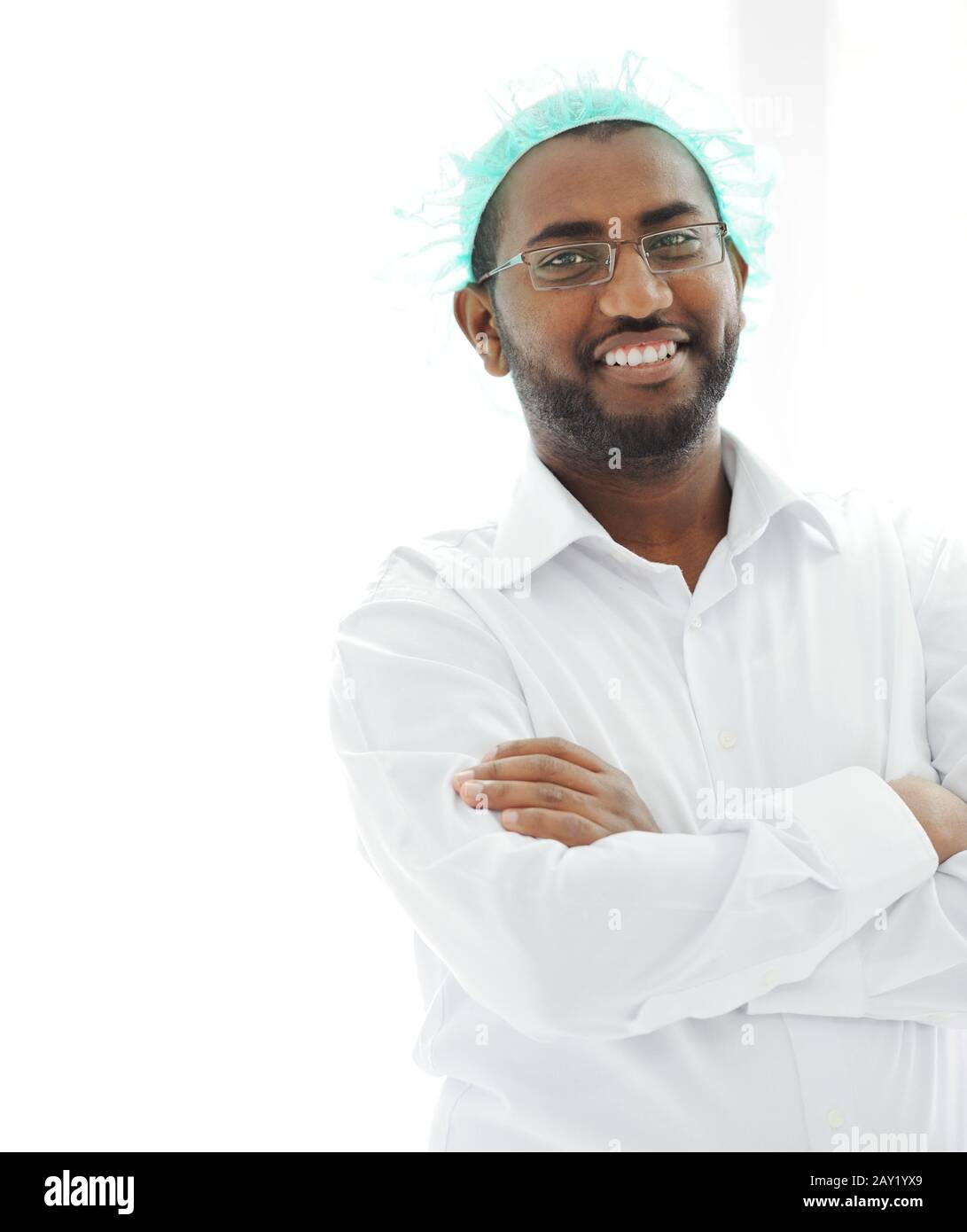 Médecin arabe d'Amérique africaine Banque D'Images