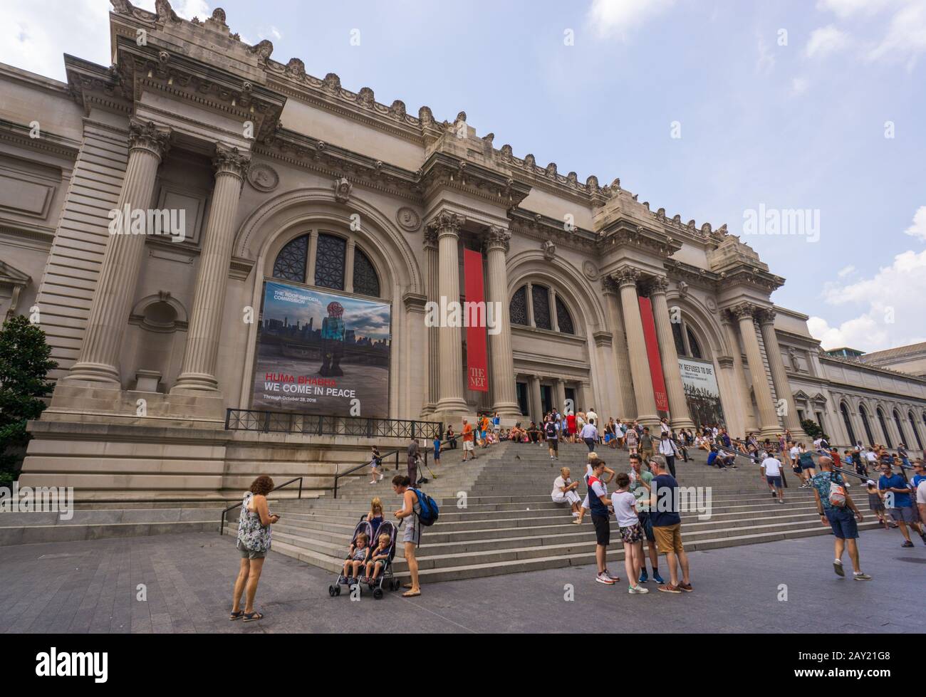 New York, États-Unis - 20 août 2018 : le Metropolitan Museum of Art, situé à New York, est le plus grand musée d'art des États-Unis et l'un des plus importants Banque D'Images