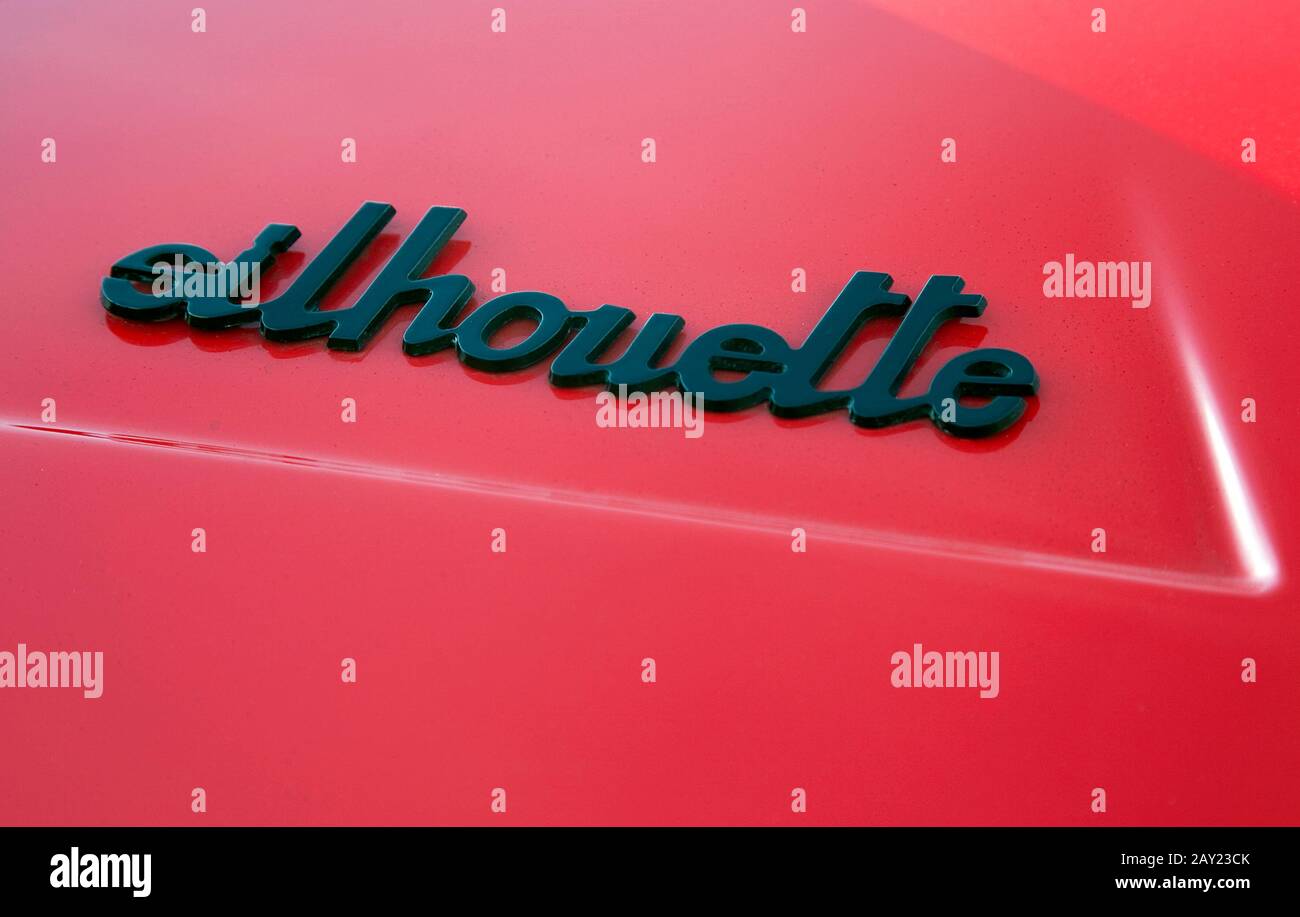 1974 Silhouette Lamborghini Banque D'Images