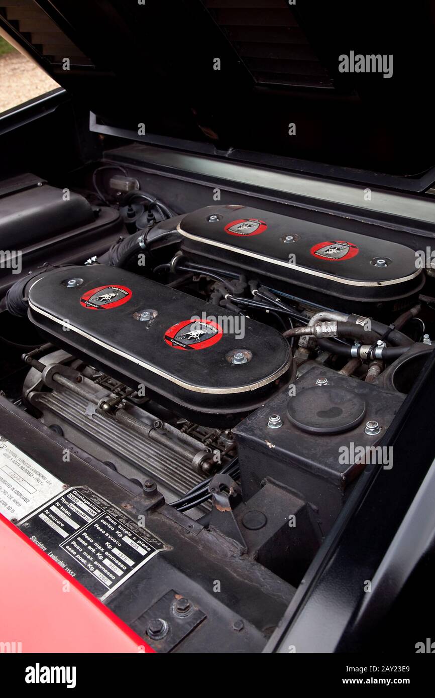 1974 Silhouette Lamborghini Banque D'Images