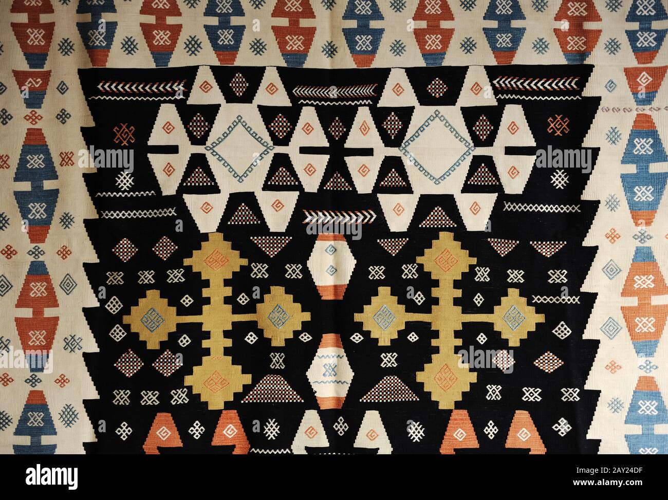 tapis géométrique oriental Banque D'Images