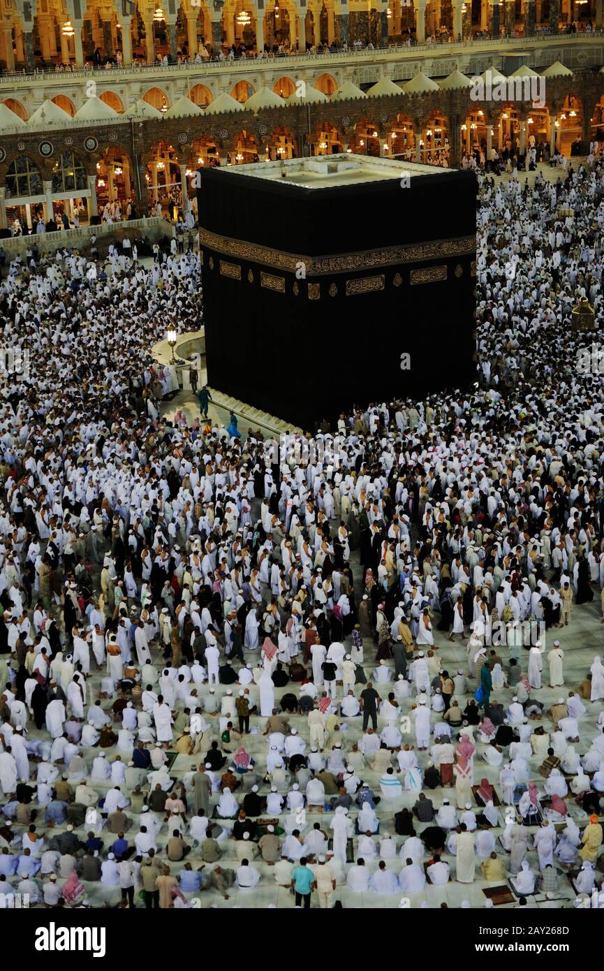Makkah Kaaba Hajj Musulmans Banque D'Images