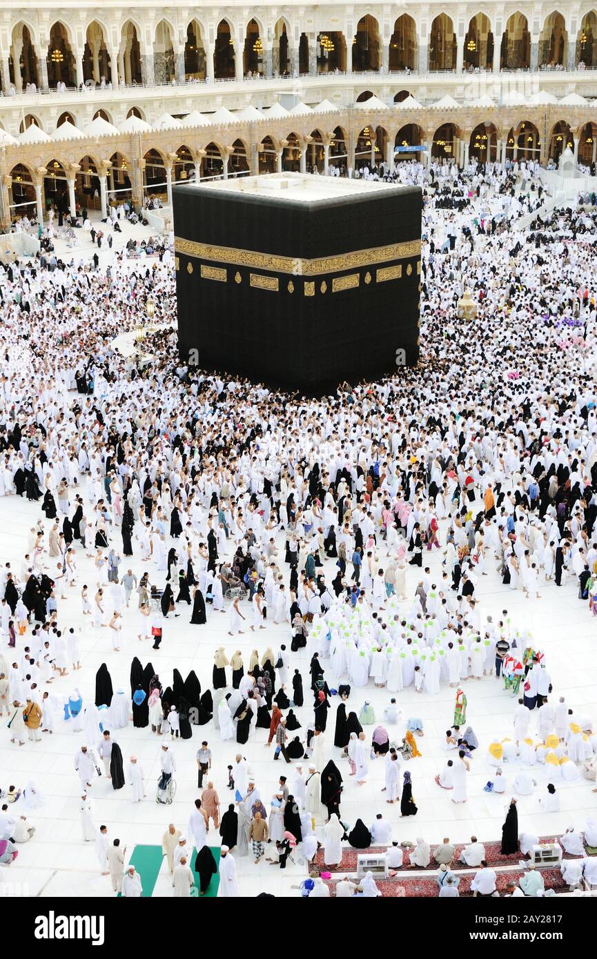 Makkah Kaaba Hajj Musulmans Banque D'Images
