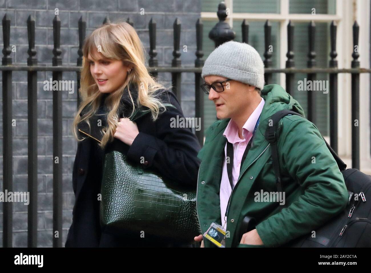 Londres, Royaume-Uni. 14 février 2020. Conseiller spécial du PM Dominic Cummings arrivant pour la réunion extraordinaire du Cabinet à la suite d'un remaniement. Crédit: Uwe Deffner/Alay Live News Banque D'Images