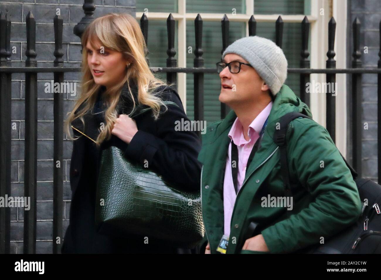 Londres, Royaume-Uni. 14 février 2020. Conseiller spécial du PM Dominic Cummings arrivant pour la réunion extraordinaire du Cabinet à la suite d'un remaniement. Crédit: Uwe Deffner/Alay Live News Banque D'Images