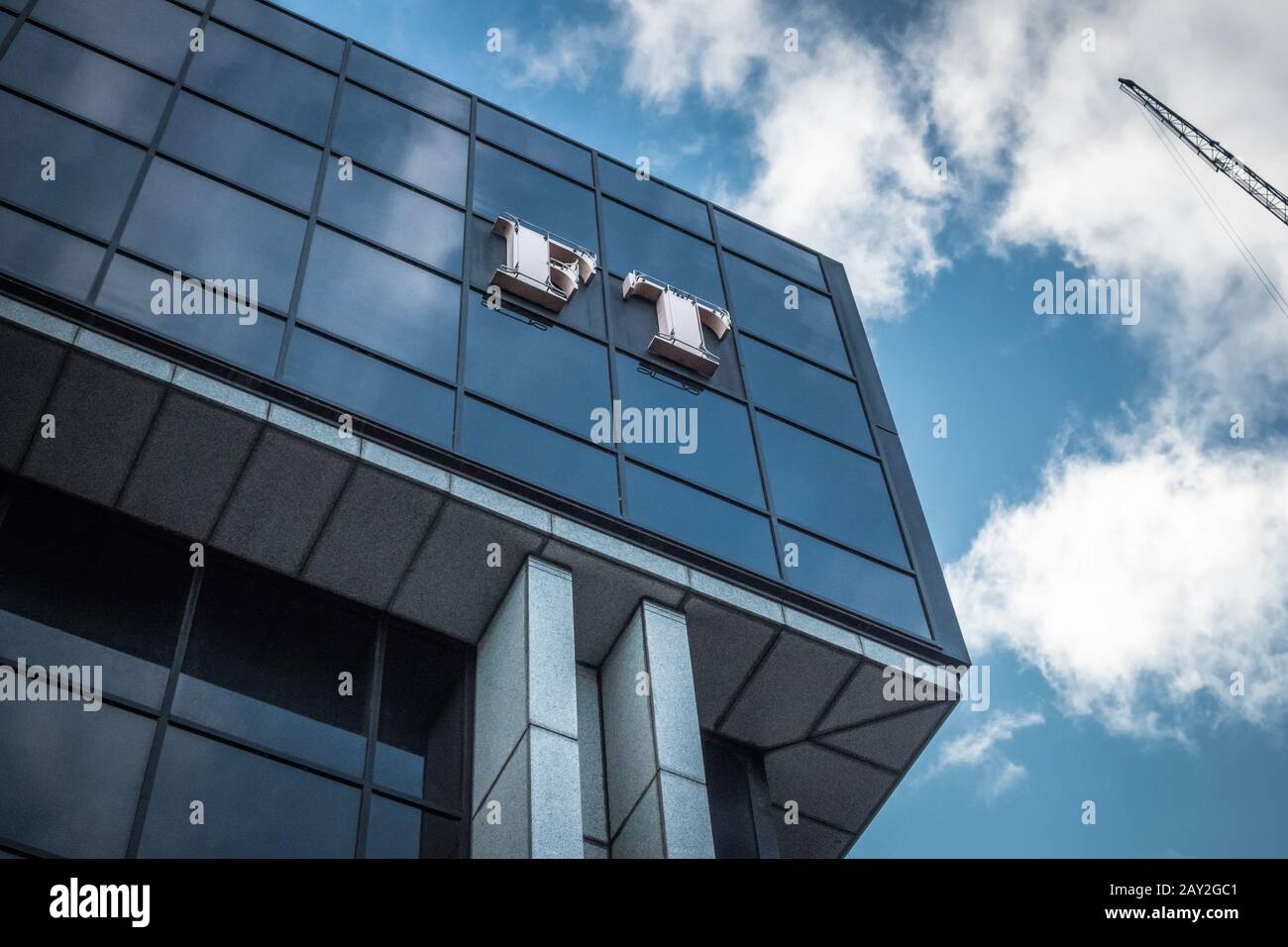 L'ancien bâtiment du Financial Times (FT) sur Southwark Bridge Road, Southwark, Londres, Angleterre, Royaume-Uni Banque D'Images