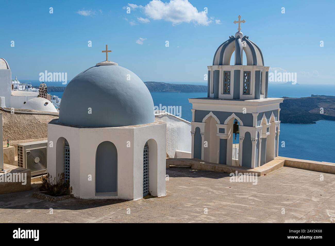 Église de Saint Marc l'évangéliste. Imerovigli. Santorin Banque D'Images