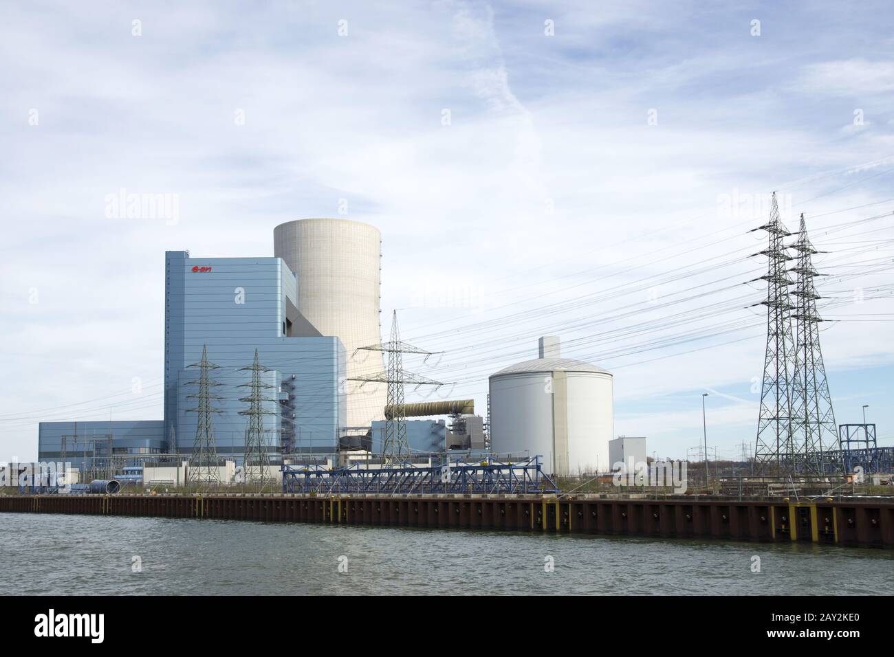 Centrale électrique nouveau bâtiment Datteln 4 à Datteln, Banque D'Images