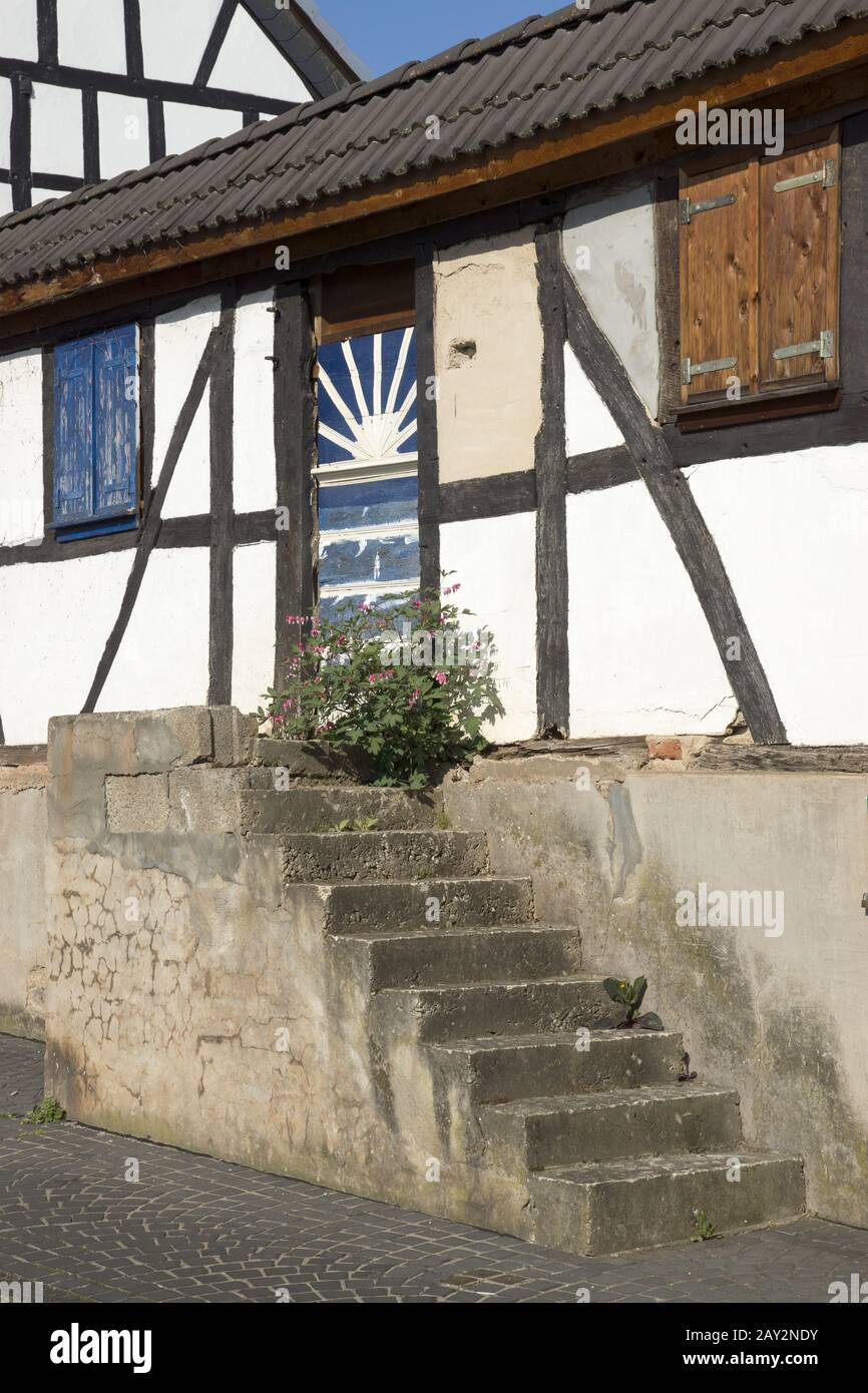 Maisons à colombages à Mechernich-Kommern, Eifel, Banque D'Images
