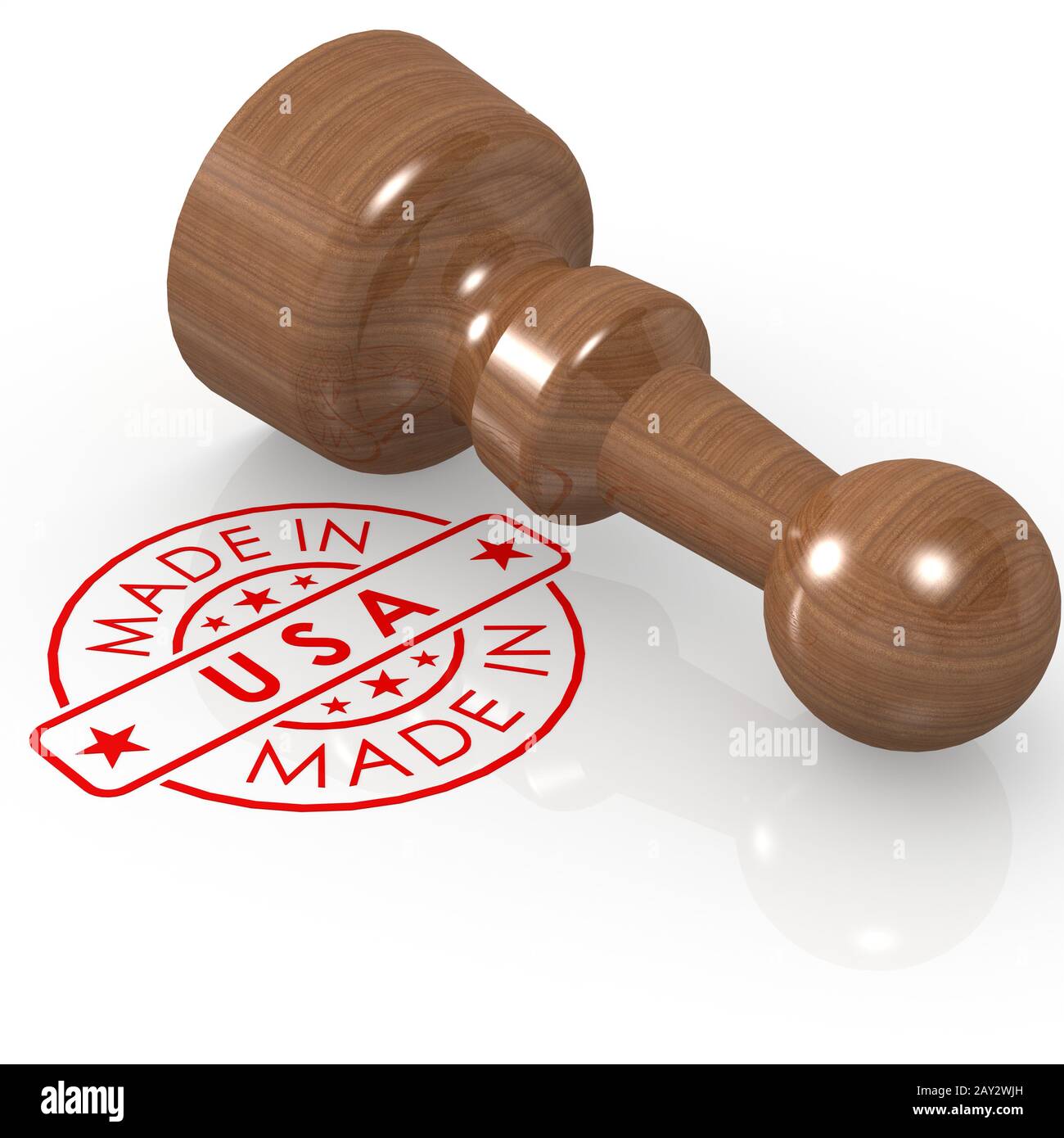 Made in USA seal stamp Banque D'Images