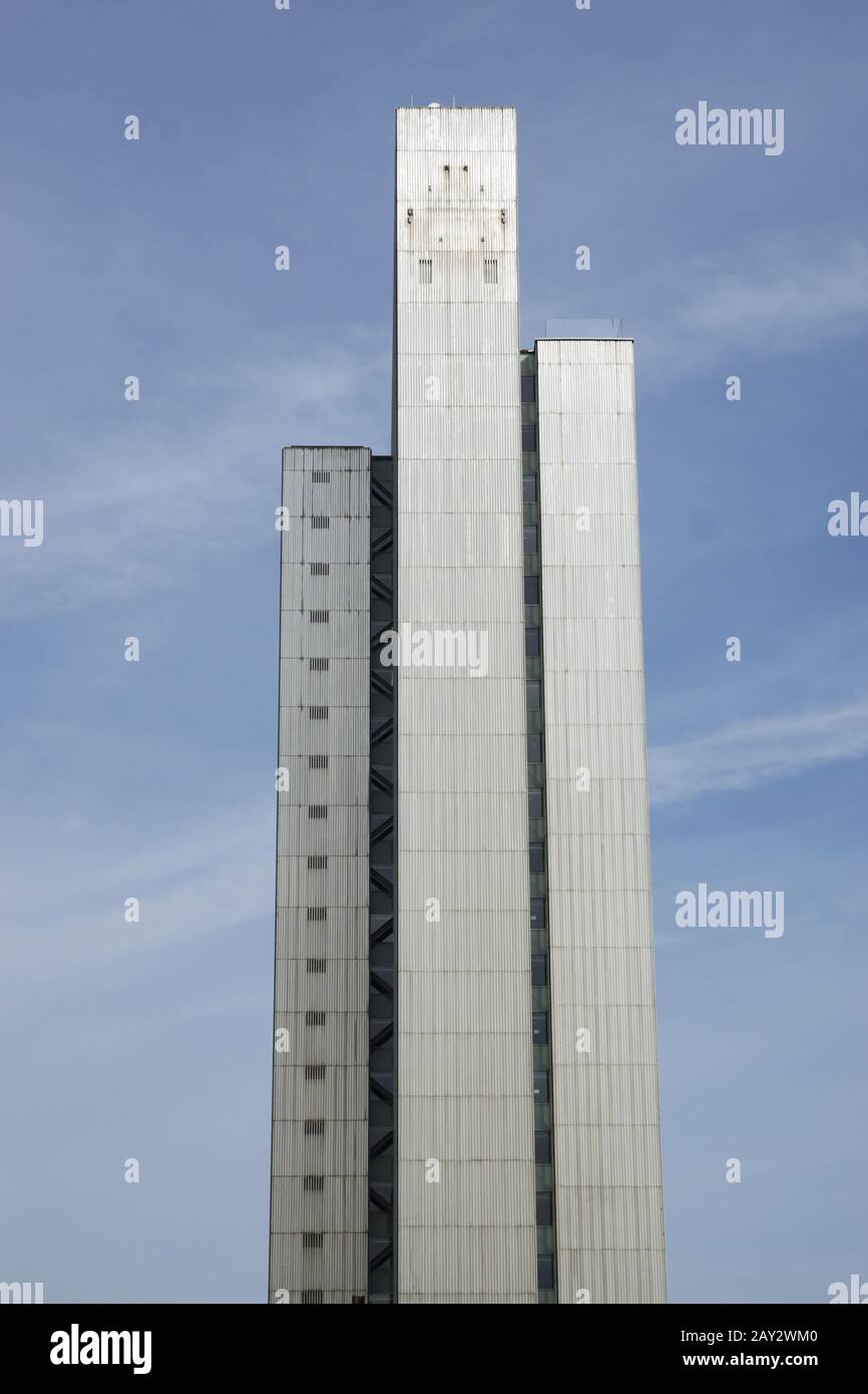 Office Tower Dreischeibenhaus à Düsseldorf, GE Banque D'Images