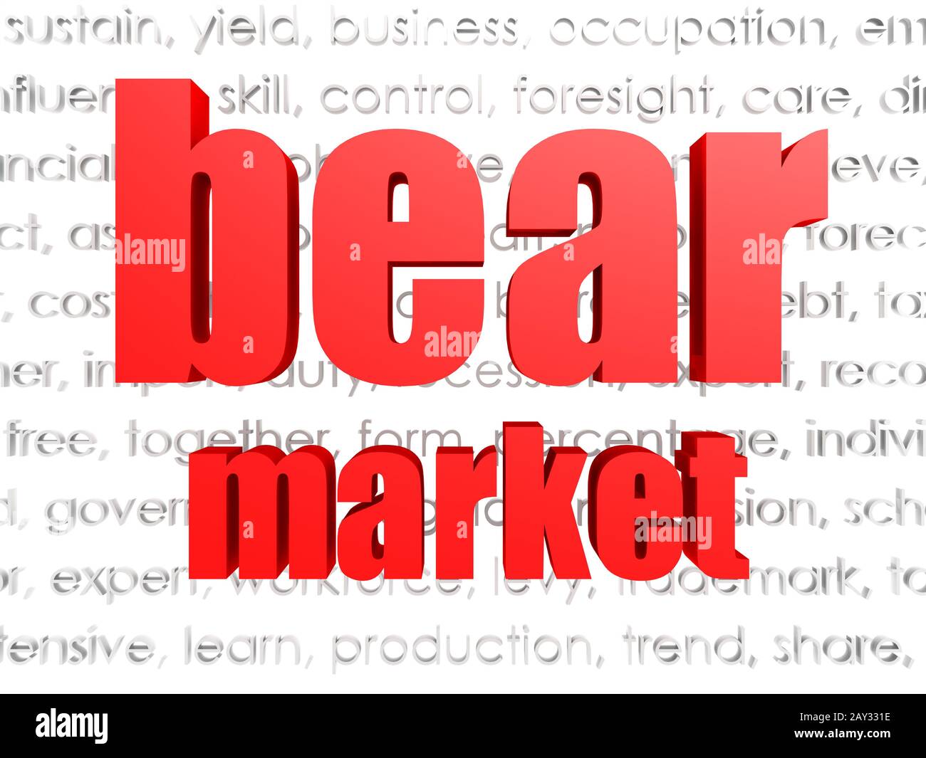 Marché baissier Banque D'Images