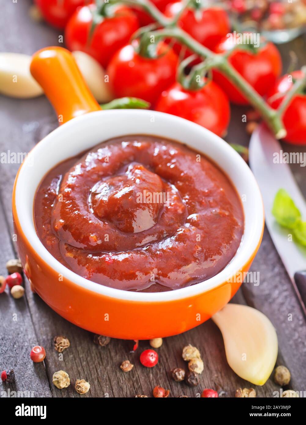 sauce tomate Banque D'Images