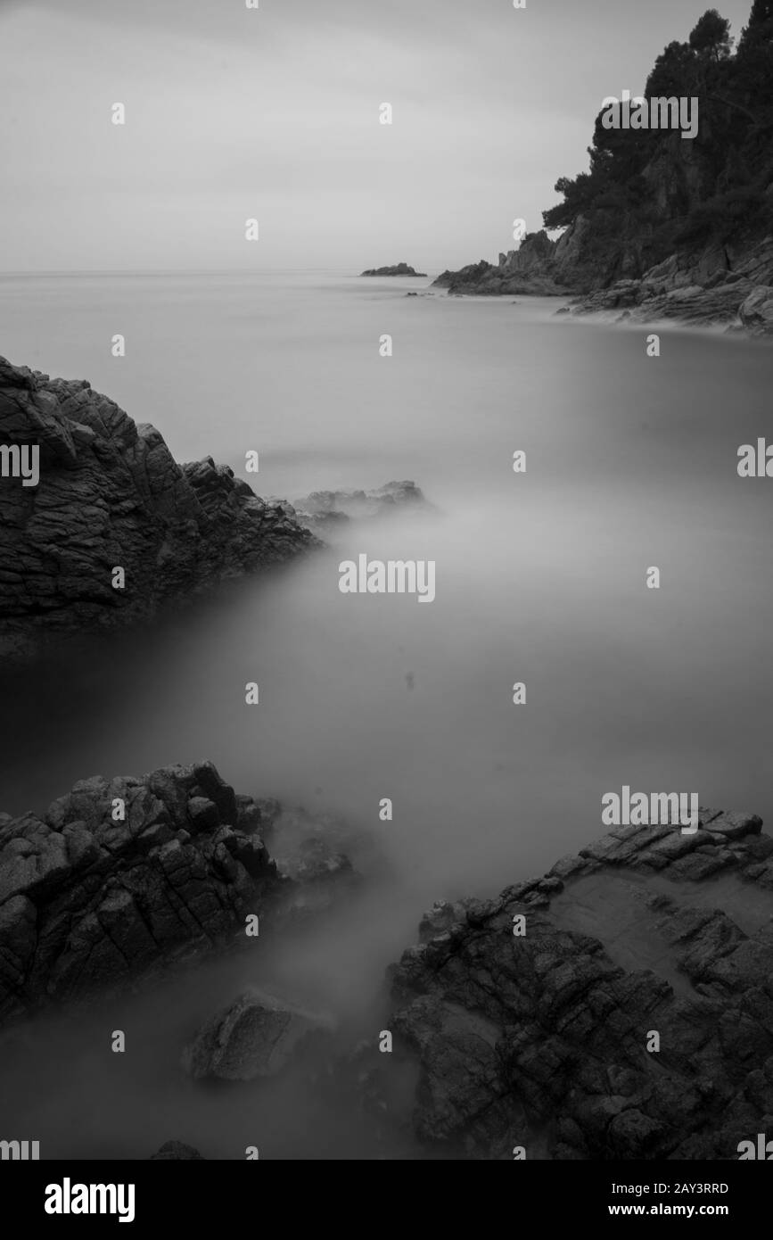 Seascape à Costa brava Banque D'Images