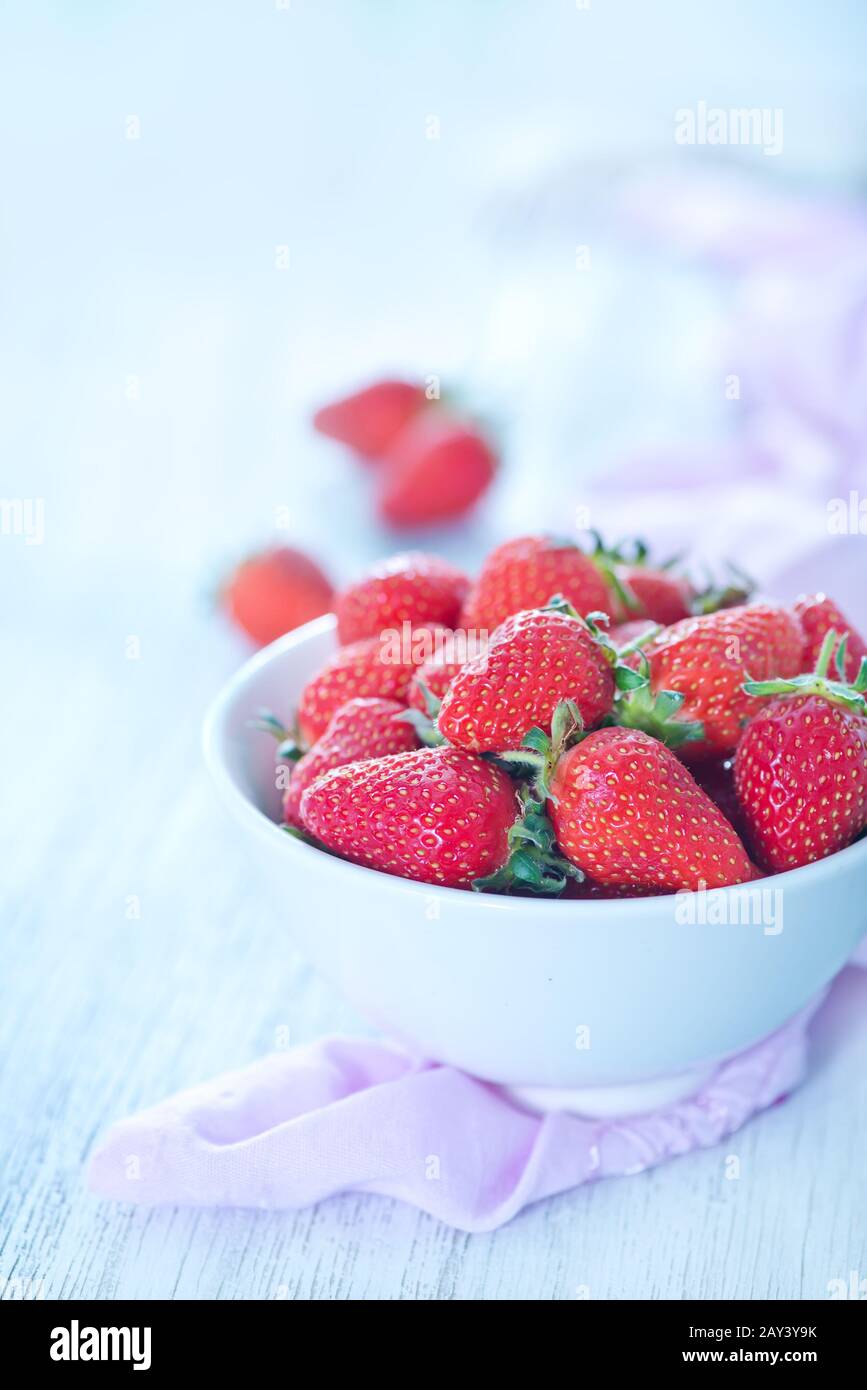 Des fraises fraîches Banque D'Images