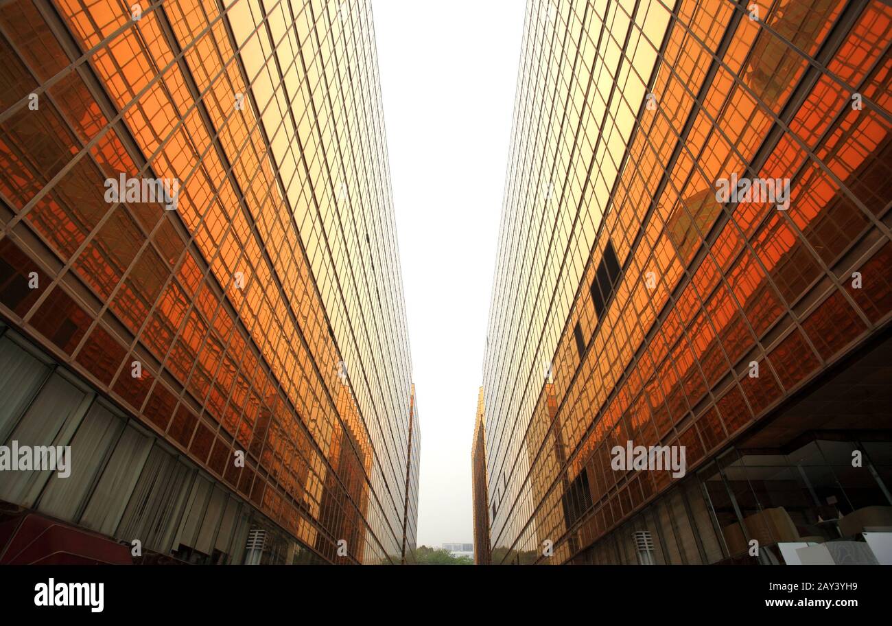 Quartier des affaires de Hong Kong, les immeubles de bureaux contemporain Banque D'Images