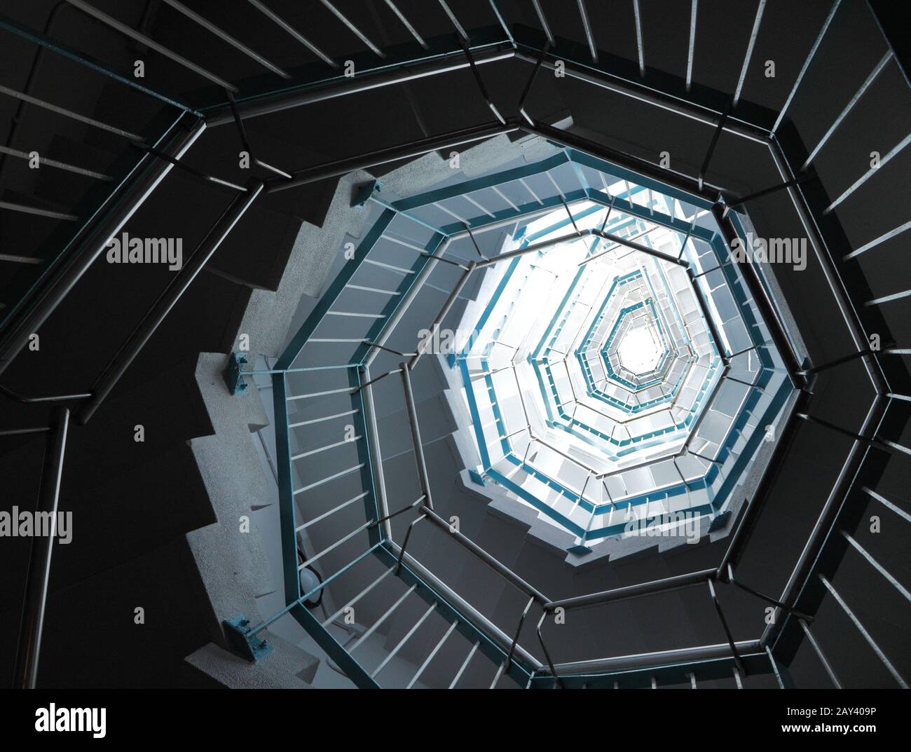 Escaliers en spirale Banque D'Images