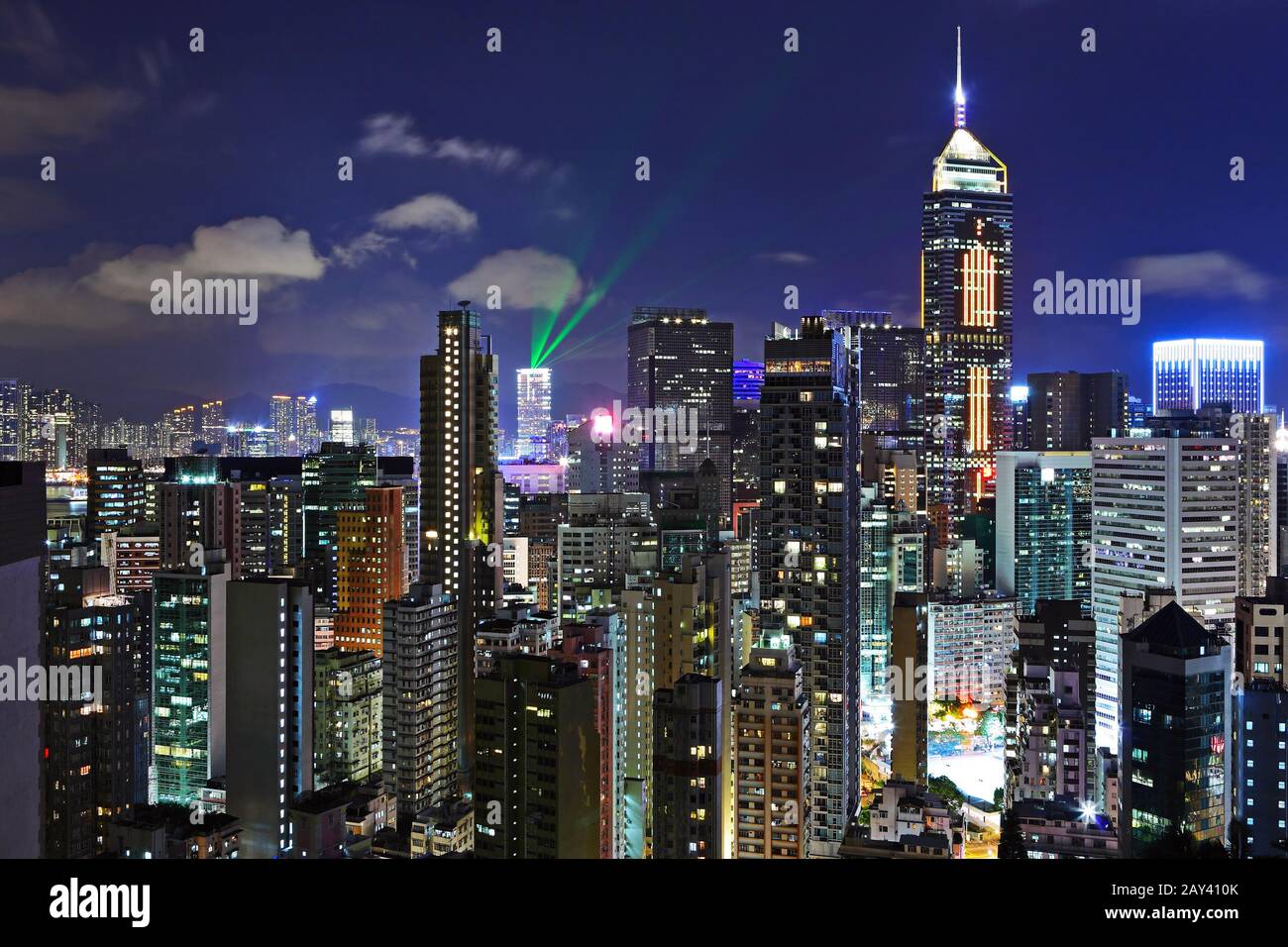 Hong kong at night Banque D'Images