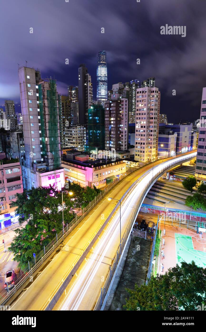 centre-ville et transport Banque D'Images