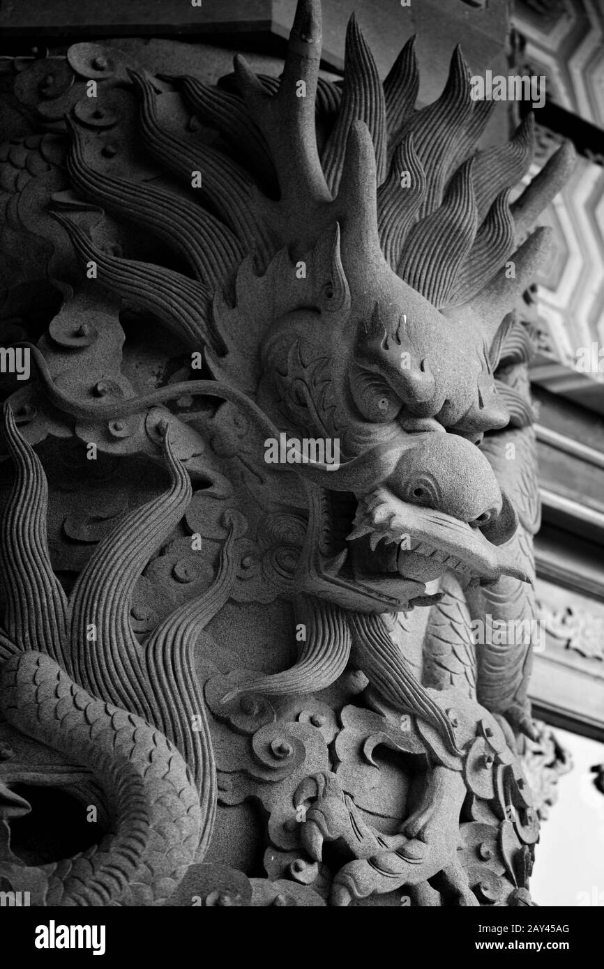 Chinese Dragon statue Banque D'Images