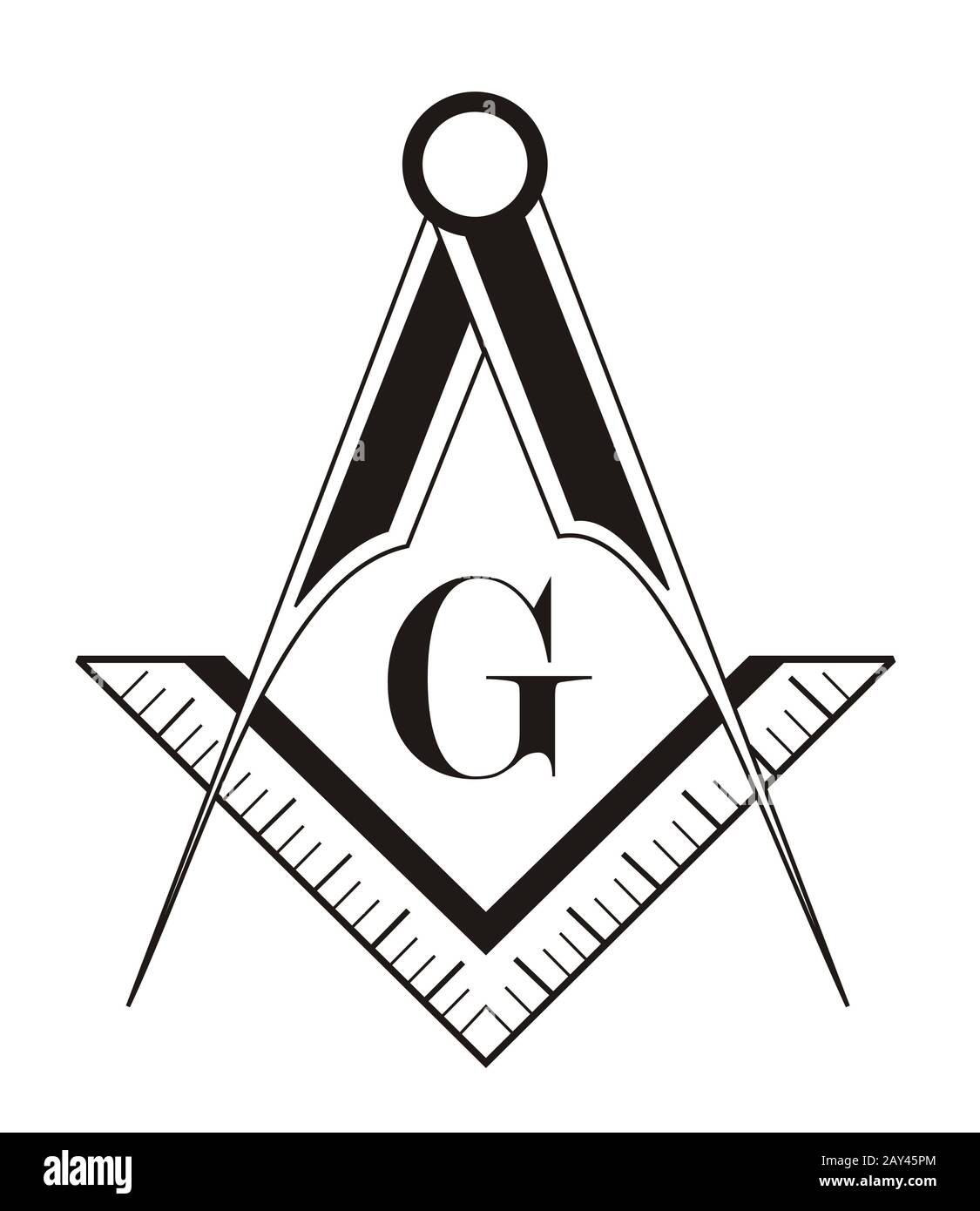 Symbole franc-maçon Banque D'Images