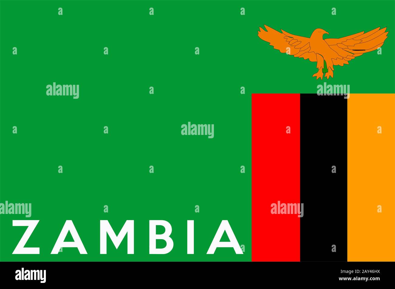 Drapeau de la zambie Banque de photographies et d’images à haute résolution Alamy
