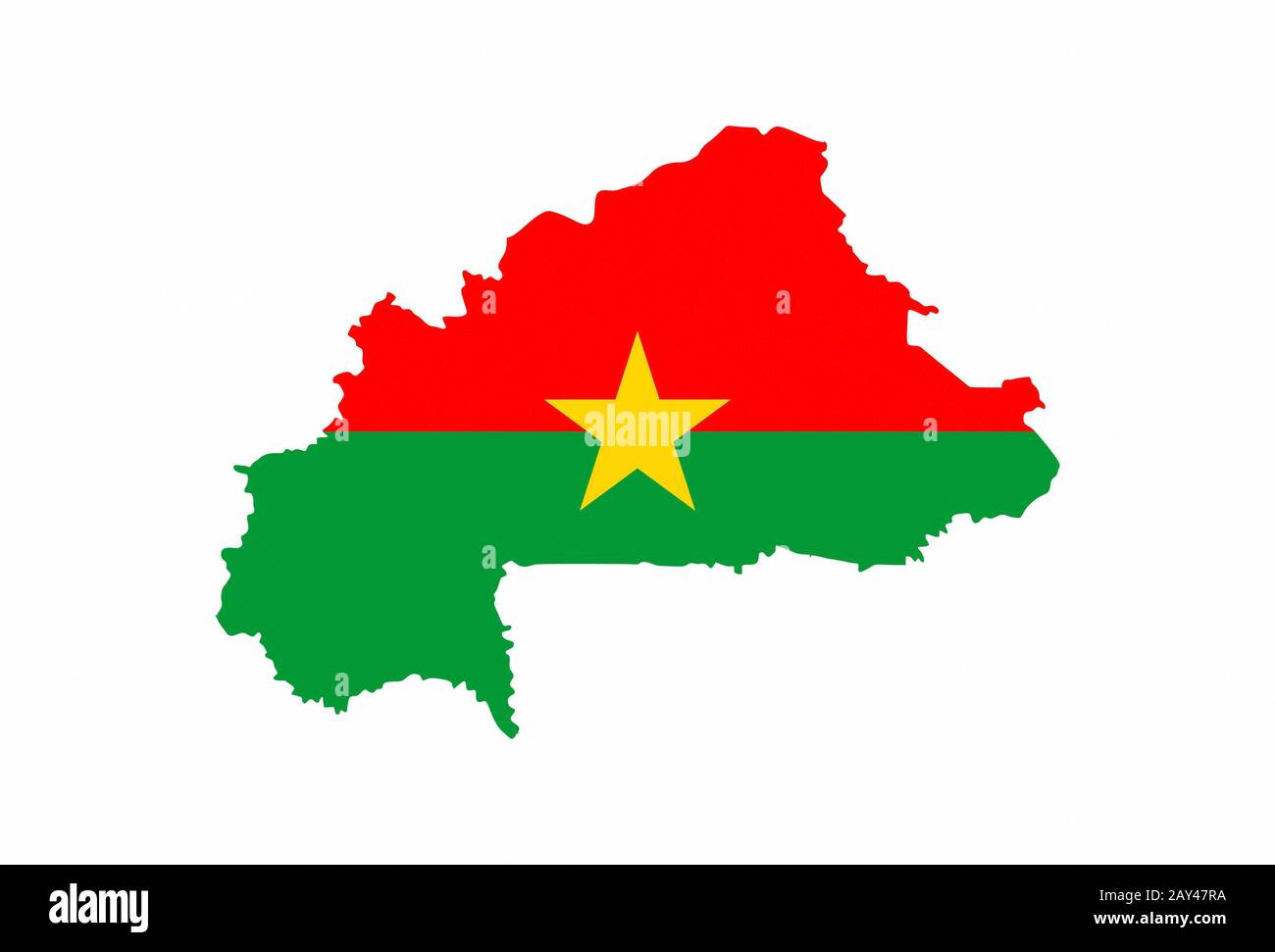 carte du drapeau du burkina faso Banque D'Images