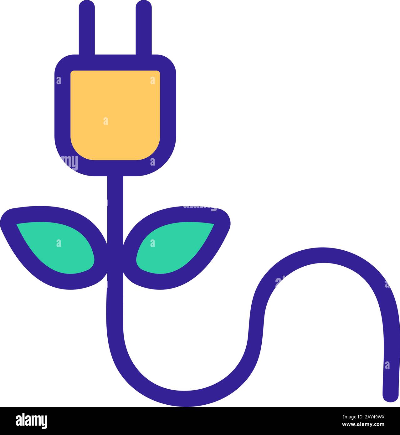 Vecteur D'Icône de biocarburant. Illustration du symbole de contour isolé Illustration de Vecteur