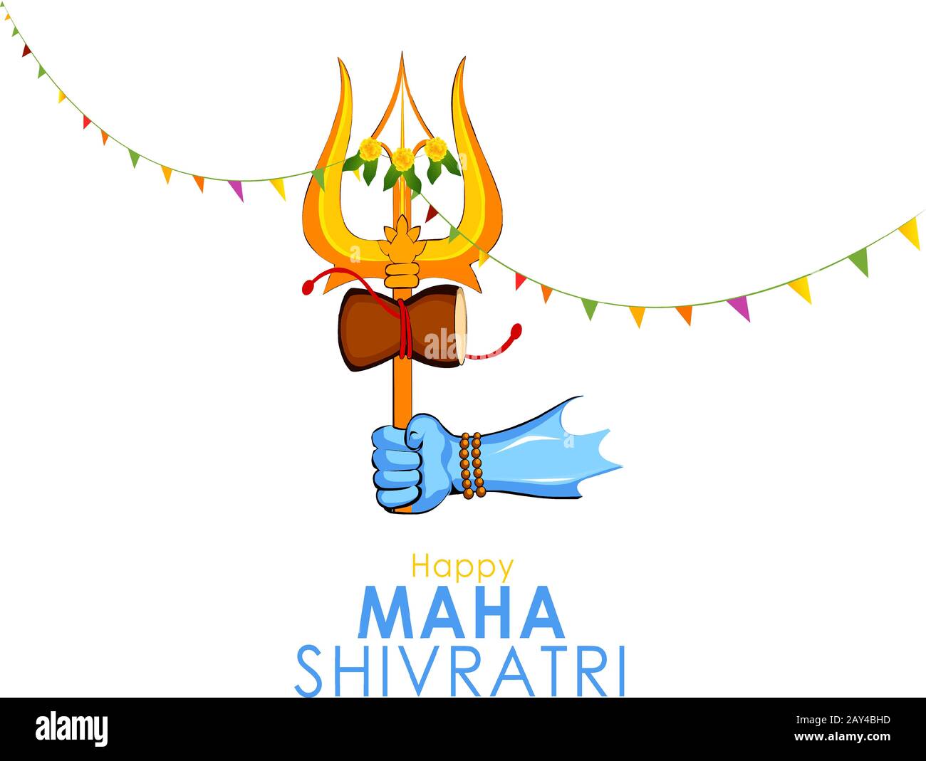 Illustration De Happy Maha Shivratri Cartes De Vœux Dessins Illustration de Vecteur