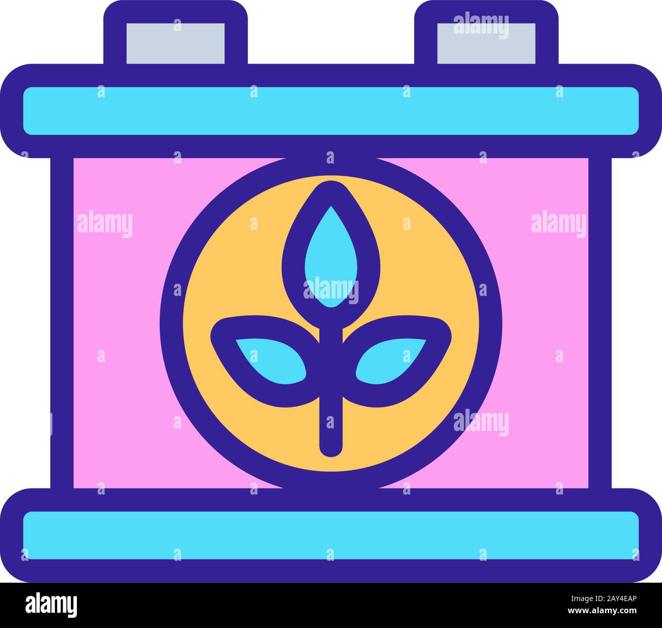 Vecteur D'Icône de biocarburant. Illustration du symbole de contour isolé Illustration de Vecteur