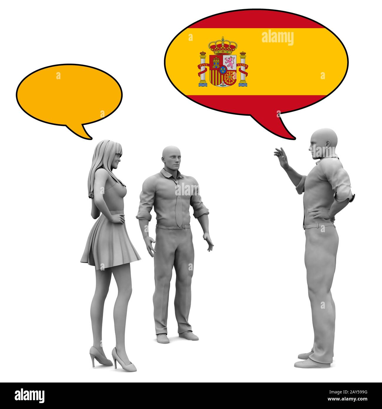 Apprendre l’espagnol Banque D'Images