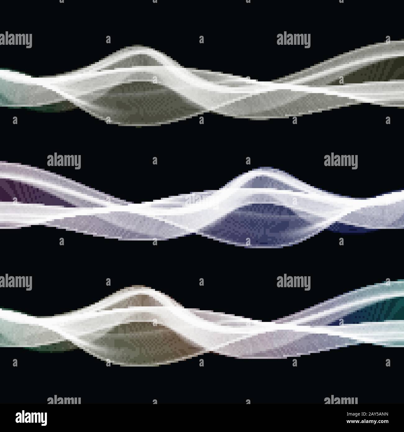 Vecteur abstrait brillant couleur bleu, vert vague élément de conception sur fond sombre. Pour la conception scientifique ou technologique Illustration de Vecteur