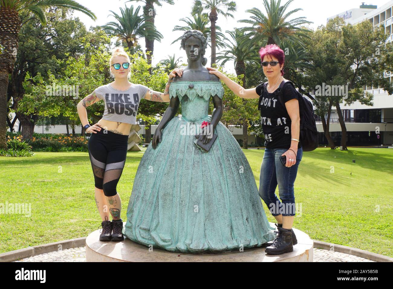 Elisabeth D'Autriche-Hongrie - Monument Banque D'Images
