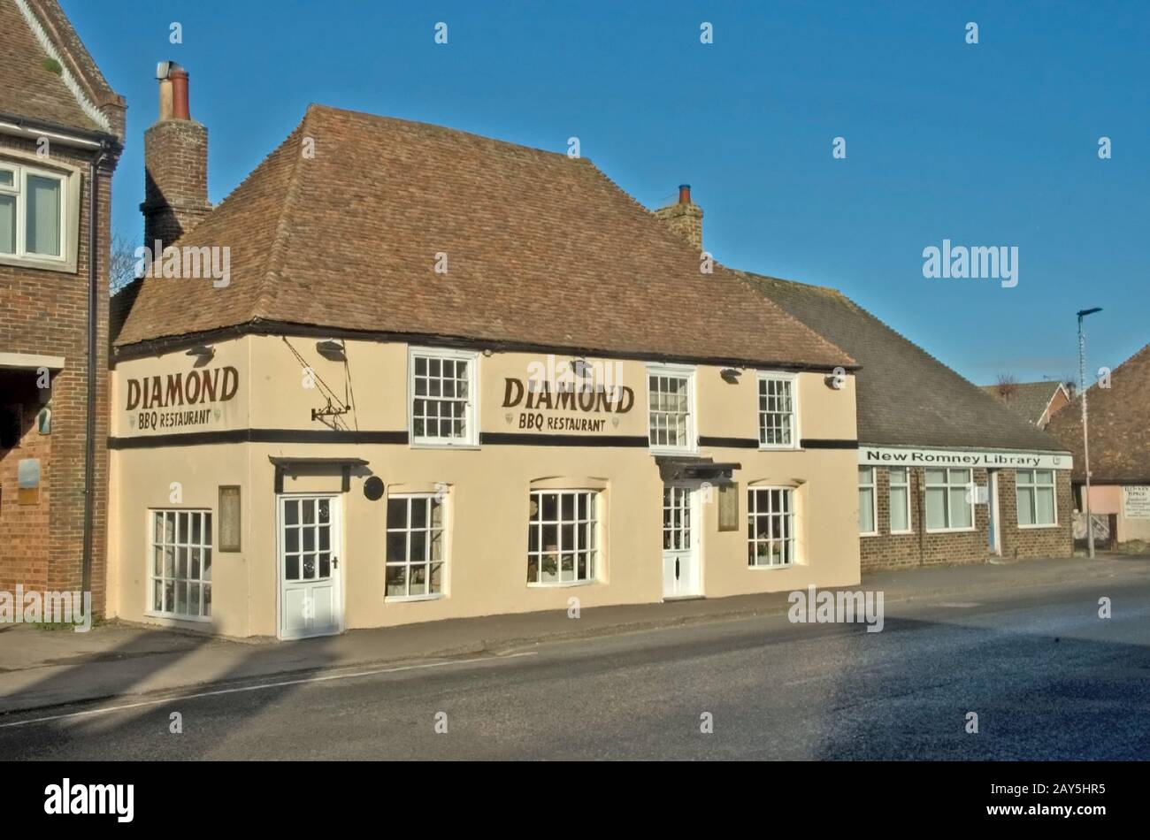 Restaurant New Romney Village Diamond Kent Banque D'Images