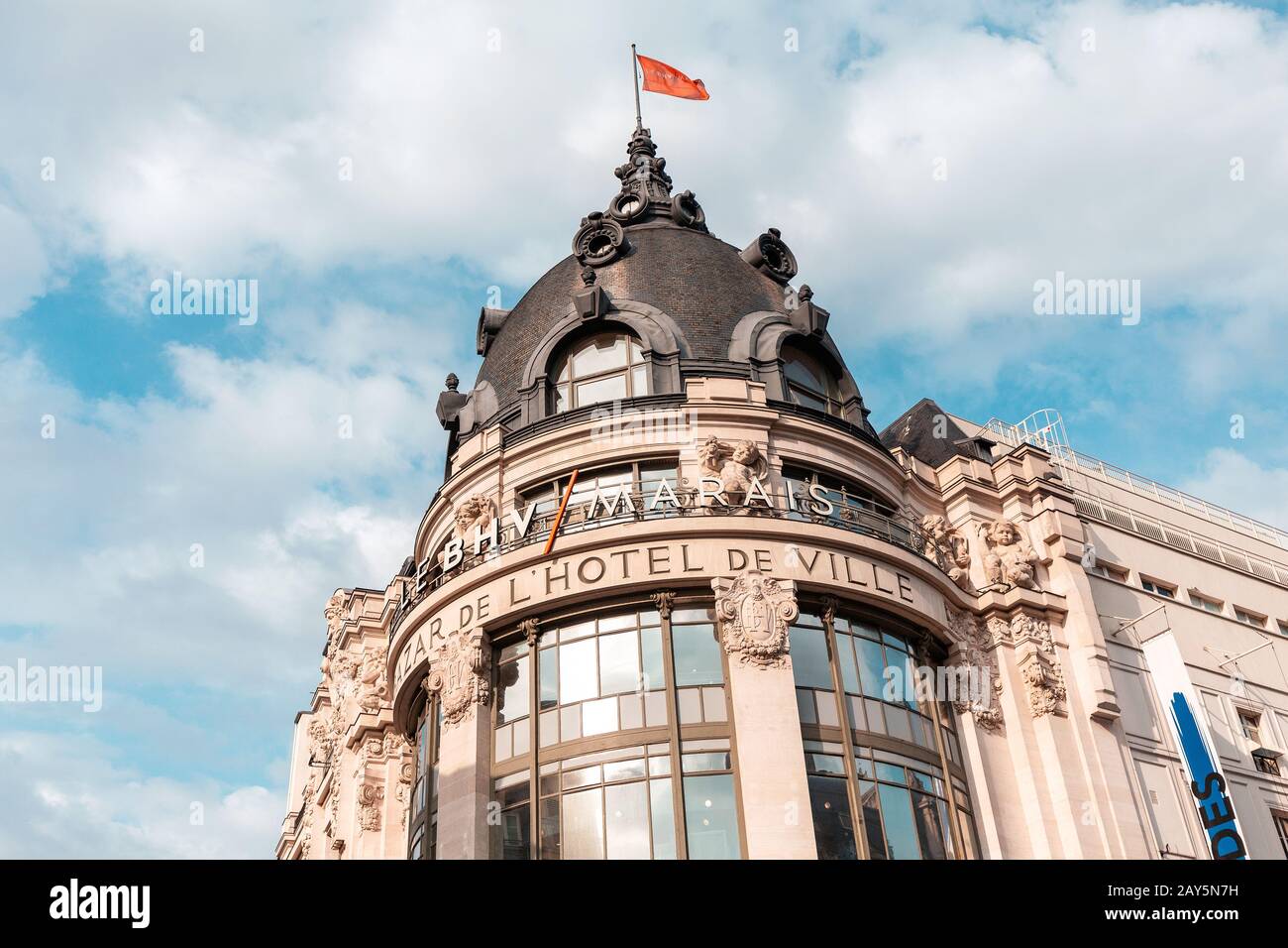 26 juillet 2019, Paris, France: Bazar Hôtel de Ville grand magasin, célèbre centre commercial Banque D'Images
