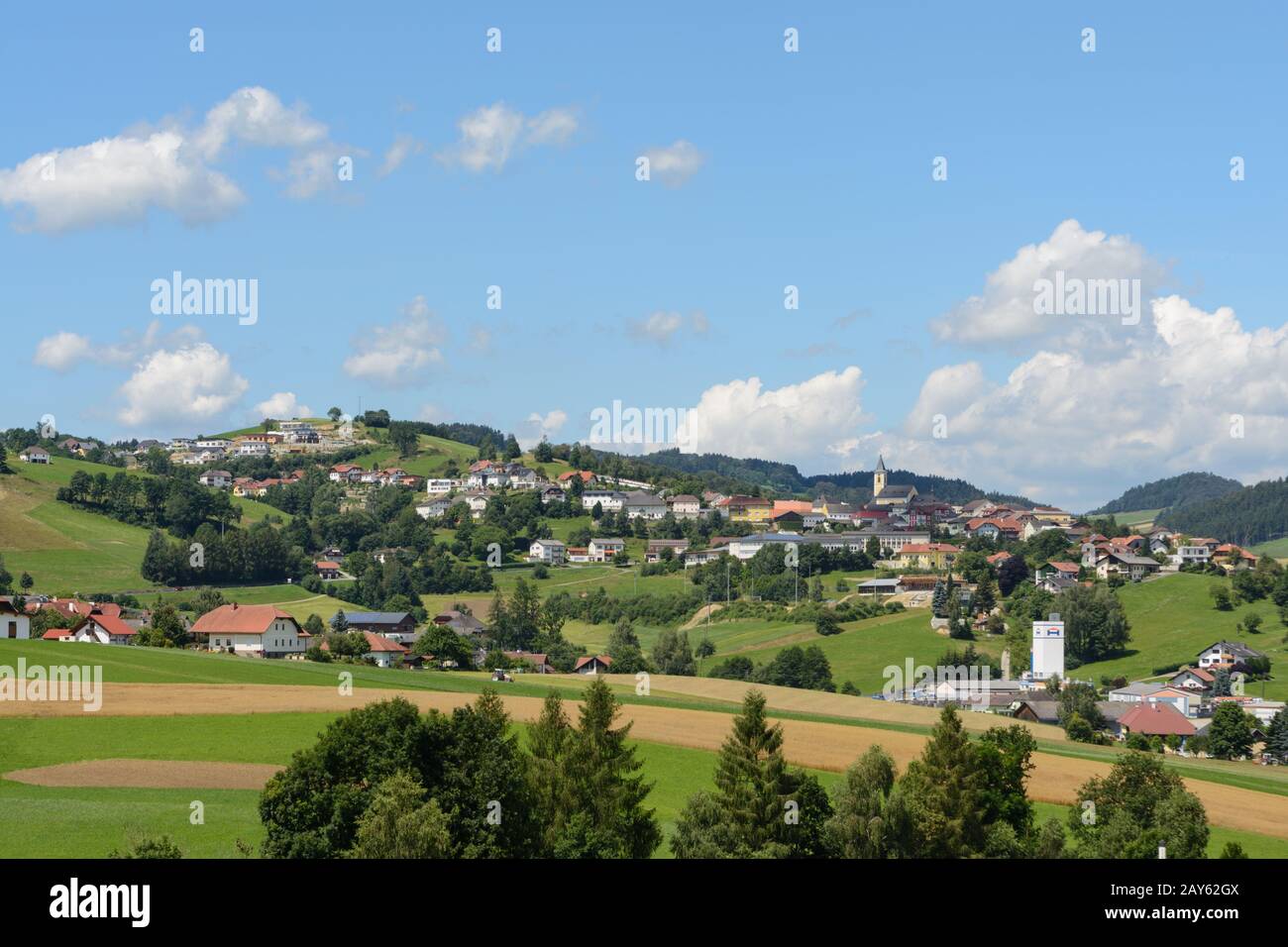 Communauté rurale idyllique Peilstein dans le Mühlviertel - Autriche Banque D'Images